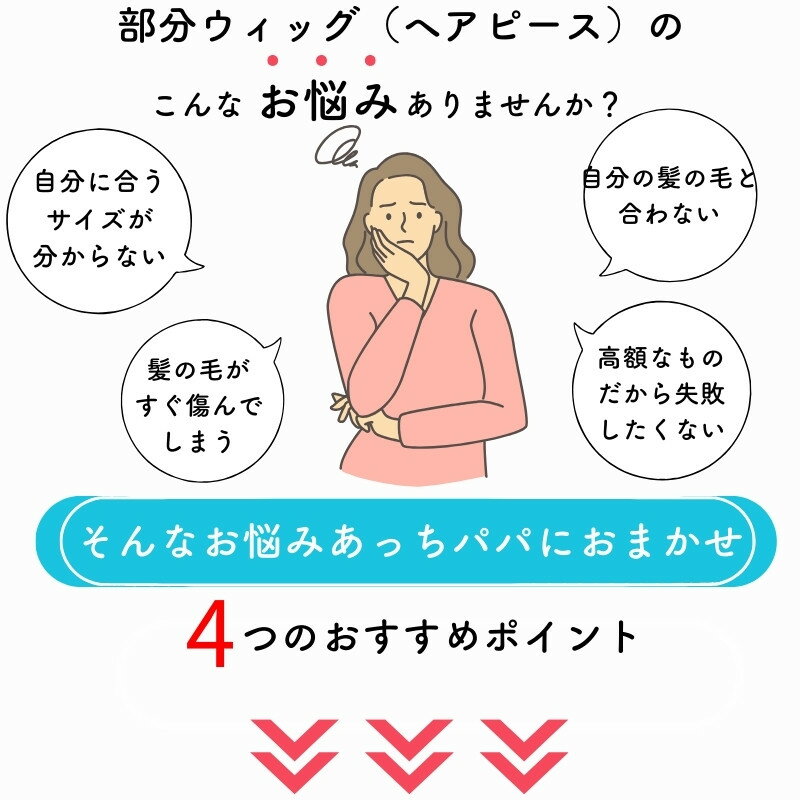 部分ウィッグ 人毛 通気性リアルスキン3L へ...の紹介画像2