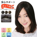 ヘアピース 人毛 通気性リアルスキンワイドM 人毛100% 部分ウィッグ 頭頂部 ウィッグ トップカバー 幅広皮膚 つむじ 女性 女性用 抗がん剤 総手植え レディース 白髪隠し 薄毛隠し 円形脱毛症 医療用 ポイントウィッグ