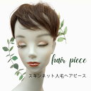 【アウトレット品】【在庫限り】スキンネットヘアピース 人毛100％ ヘアピース 人毛 部分ウィッグ つむじ 頭頂部 レディース かつら 分け目 カツラ 薄毛 薄毛隠し 軽量 部分 円形脱毛 カバーピース