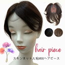 【アウトレット品】【在庫限り】スキンネットヘアピース（人毛MIX） ヘアピース 部分ウィッグ