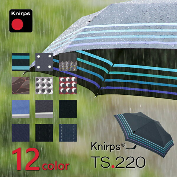 【5年間保証付】折りたたみ傘　Knirps(クニルプス)　TS.220 Medium Duomatic Safety 安全構造「セーフティー・システム」採用モデル UVカット70〜95%【1505】着後レビュー記入ご連絡で次回使える500円クーポンプレゼントのサムネイル