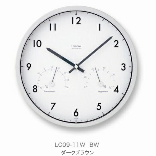 Air clock　エアークロック ［電波時計］温湿度計付 Lemnos タカタレムノス【1510】着後レビュー記入ご連絡で次回使える500円クーポンプレゼント