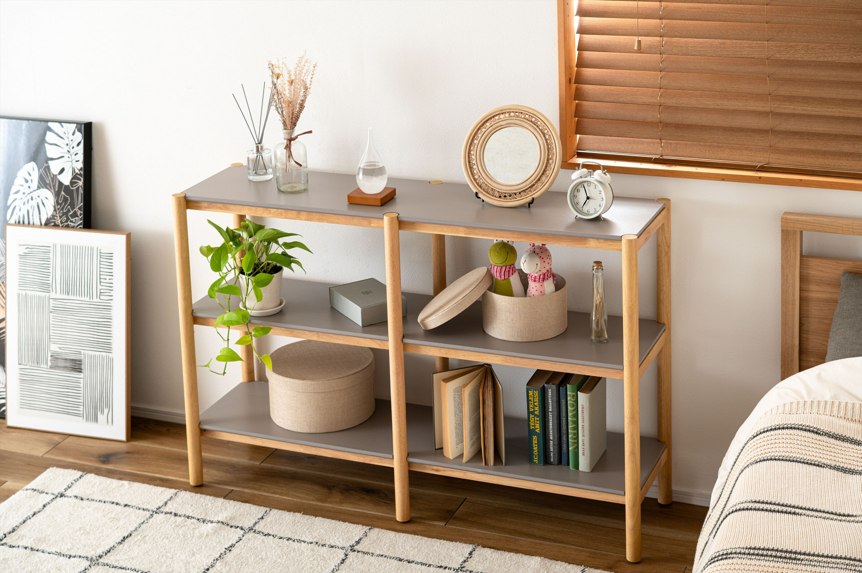 シェルフ120 シェルフ 収納 収納棚 ラック オープンラック 3段 三段 見せる収納 シンプル 北欧 ナチュ..