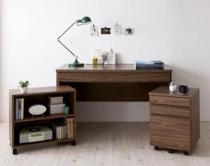 デスク 机 120 ワゴン シェルフ セット テレワーク 在宅 リモート 在宅ワーク コンパクト 省スペース ..