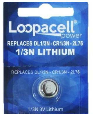 Loopacell 1/3Nリチウム電池 1個パック（SANYO CR1/3N　Duracell DL1/3N　Energizer 2L76互換）