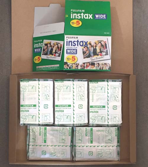 FUJIFILM インスタントカメラ ワイド用フィルム 50枚入 INSTAX WIDE K R 5 （化粧箱無し）  