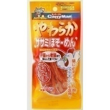 ドギーマン ハヤシ やわらかササミめん 30g 猫用スナック おやつ ペット