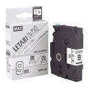 MAX LM-L509BW 白・黒文字 [ ビーポップミニ用レタリテープ(幅9mm・8m) ]