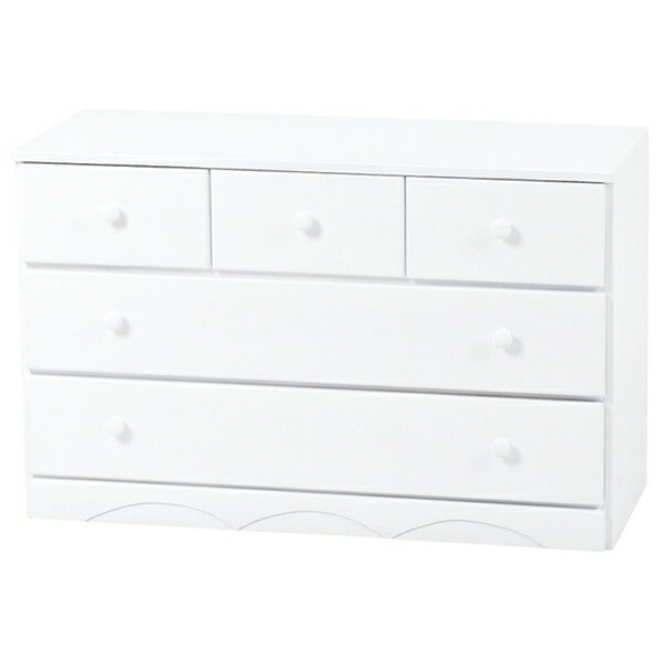 チェスト たんす タンス 収納 完成品 衣類 シンプル 白家具 白 ホワイト 萩原 MCH-6891WH 【時間指定不..