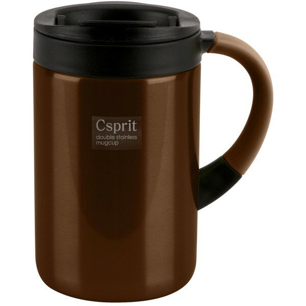 パール金属 PAL M5382 シーエスプリ ダブルステンレスマグカップ350(ブラウン)