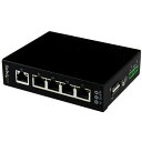 商品説明★ 0/100/1000 Mbps アンマネージ RJ45イーサネットポート x5★ IP30保護等級規格対応メタルケース（DINレールおよびウォールマウント対応）★ 2つの12〜58V DCターミナルブロック入力によるワイドレンジの冗長電源（アラームリレー機能付き）★ コンパクトなIP30保護等級準拠のコンパクトなメタル製ケースに5つのギガビットのイーサネットポートを実装し、工場や倉庫、大型ジャンクションボックスなど過酷な工業環境での使用に理想的なネットワークソリューションです。★ 設定がほとんど不要で、素早くネットワークデバイスを接続できます。データ転送速度10/100/1000 Mbps、フル/ハーフデュプレックスオートネゴシエーション機能、ジャンボフレーム機能、MDI/MDIX自動検出機能をサポートしており、スピードの不整合やデュプレックス設定の問題を解決する手間を省くことができます。スペック* インターフェース：RJ45（ギガビットイーサネット）* ポート：5* 業界標準：IEEE 802.3 10BASE-T、IEEE 802.3u 100BASE-TX、IEEE 802.3ab 1000BASE-TX、　IEEE 802.1p QoS、IEEE 802.3az エネルギー効率化イーサネット、IEEE 802.3adリンクアグリゲーションIP30（ケース）* Jumbo Frame Support：9K max.* オートMDIX：あり* スイッチングアーキテクチャ：ストア・アンド・フォワード方式* バッファサイズ：128 KB* フルデュプレックスサポート：あり* フロー制御：半二重バックプレッシャー方式IEEE802.3x全二重* 互換性のあるネットワーク：10/100/1000 Mbps* 最大ケーブル長：328 ft [100 m]* 最大データ転送速度：2 Gbps（全二重）* コネクタタイプ：5 - RJ-45 メス、1 - ターミナルブロック（6線式） メス* OS互換性：OS Independent; No additional drivers or software required* インジケータ* LEDインジケータ：　1 - P1（電源）インジケーター　1 - P2 (Power) indicator　 1 - ALM（アラーム）インジケーター　5 - リンク/動作状況　5 - 速度インジケーター* 入力電圧：12 〜 58 DC* 電力消費：3.63W Max.* 電源：ターミナルブロック* エンクロージャタイプ：スチール* 色：ブラック* 製品幅：3.5 in [89 mm]* 製品重量：11.6 oz [328 g]* 製品長さ：4.4 in [111 mm]* 製品高さ：1.1 in [28 mm]