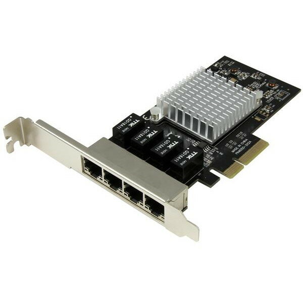 StarTech ST4000SPEXI [ギガビットイーサネット増設 PCI Expressカード 4ポート]【同梱配送不可】【代引き不可】【沖縄・北海道・離島配送不可】