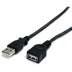 StarTech USBEXTAA6BK [ USB 2.0延長ケーブル (1.8m・USB A オス - USB A メス High Speed USB 2.0 480Mbps対応 USB 1.1との下位互換性) ]