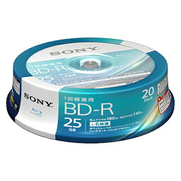 SONY 20BNR1VJPP6 [録画用 BD-R 6倍速 20枚組] メーカー直送