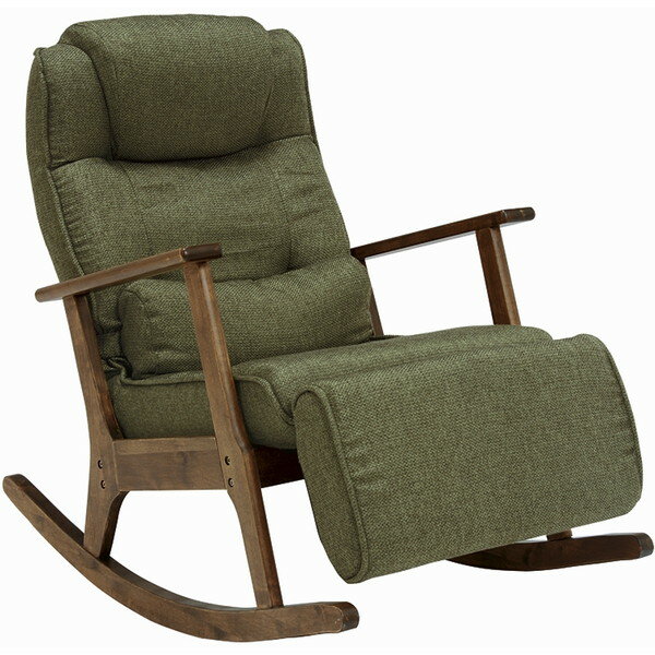 リクライニングチェア ロッキングチェア 木製 チェア 椅子 足置き調整可能 ゆったり リビング インテリア 萩原 LZ-47…