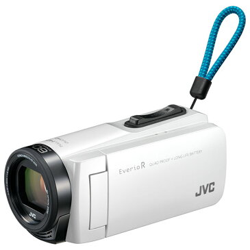 【送料無料】JVC (ビクター/VICTOR) ビデオカメラ 32GB 大容量バッテリー GZ-R470-W シャインホワイト Everio R(エブリオ) 約5時間連続使用可能 運動会 学芸会 海 プール 旅行 アウトドア 卒園 入園 卒業式 入学式 成人式 結婚式 出産 小型 小さい