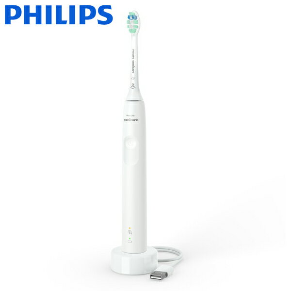 ソニッケアー 電動歯ブラシ 【6/5限定!エントリー&抽選で最大100%Pバック】 PHILIPS HX3671/33 ホワイト ソニッケアー 3100シリーズ [電動歯ブラシ(振動式)]