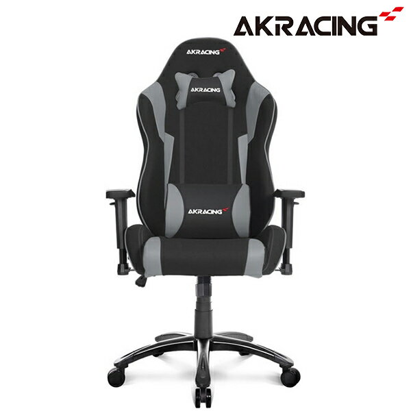 ゲーミングチェア AKRacing WOLF-GREY グレー 正規販売店 オフィスチェア リクライニング ハイバック 肘掛 ヘッドレスト/ランバーサポート付属 ファブリック PC作業 テレワーク eスポーツ ゲーム 新生活 レビューCP1000