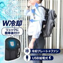 サンコー ファンと冷却プレートで背中蒸れとおさらば ひんやりュック 冷却プレート 冷たい 暑さ対策 汗染み 背中 通勤 車 座席 オフィスチェア USB 最大5...