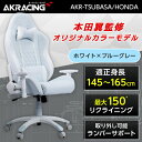 AKRacing ゲーミングチェア AKR-TSUBASA/HONDA 本田翼監修オリジナルカラーモデル 高耐久PUレザー 150度リクライニング アームレスト位置調節機能 オフィスチェア 在宅 デスク作業 PC作業 長時間作業 エーケーレーシング 正規販売店 レビューCP1000