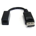 StarTech DP2MDPMF6IN ubN [ 15cm DisplayPort - Mini DisplayPortϊP[uA_v^ ]