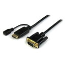 StarTech HD2VGAMM3 ブラック [ HDMI-VGAアクティブ変換ケーブルアダプタ (0.9m) ]