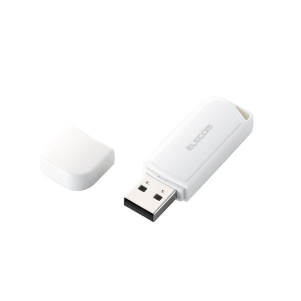 ELECOM MF-HMU204GWH ホワイト [USB2.0対応 USBメモリ (4GB)] メーカー直送