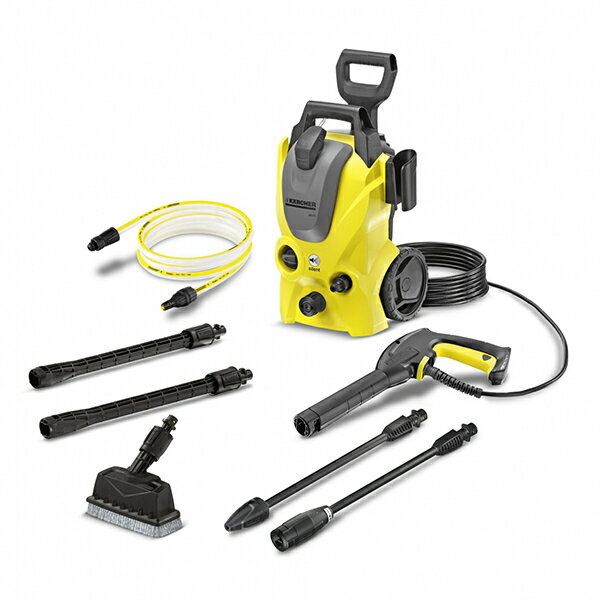 高圧洗浄機 KARCHER(ケルヒャー) K3サイレントベランダ(東日本・50Hz専用) 電動工具 自転車 車 窓 網戸 タイヤ付 持ち運び楽々 ジェットノズル お手軽 掃除