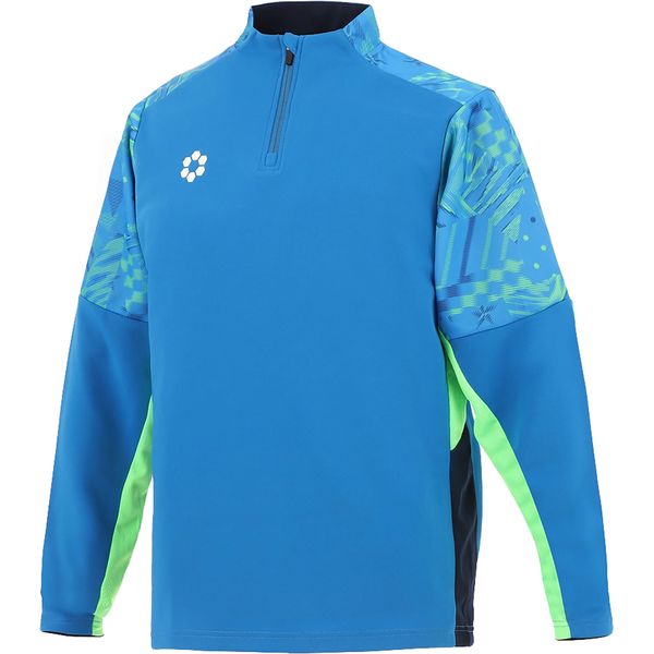 SFIDA スフィーダ フットサルウエア SA-25802 BBLU Teampress ウォームアップHZトップ XL Brilliant Blue