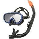 Reef Tourer RC0110 BKMB シリコーン製マスク&弁付きWガードシュノーケル 大人用 2点セット ブルー