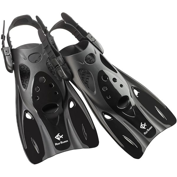Reef Tourer RF0106 BK L BK コンパクトストラップフィン ブラック M