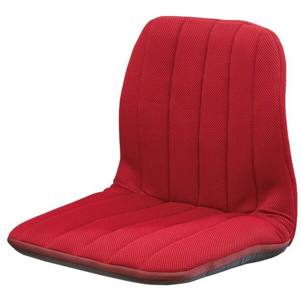 ファミリー・ライフ 背筋サポートリクライニングチェア レッド(0437630) メーカー直送