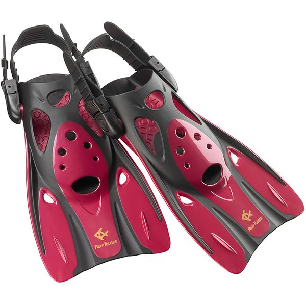 Reef Tourer RF0106 MDR L MDR コンパクトストラップフィン ワインレッド M