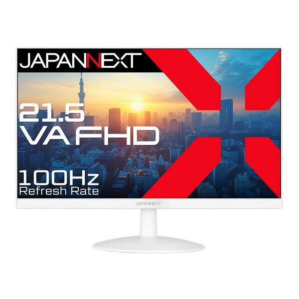 JAPANNEXT JN-V215F2-W ホワイト [21.5型ワイド フルHD 液晶ディスプレイ]