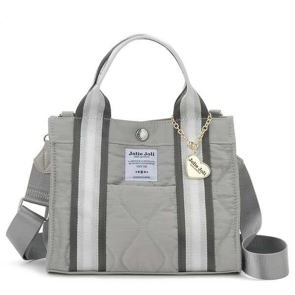 Jolie Joli ジョリージョリ ナイロンキルト2WAYバッグ JJ-2025152-407 グレー
