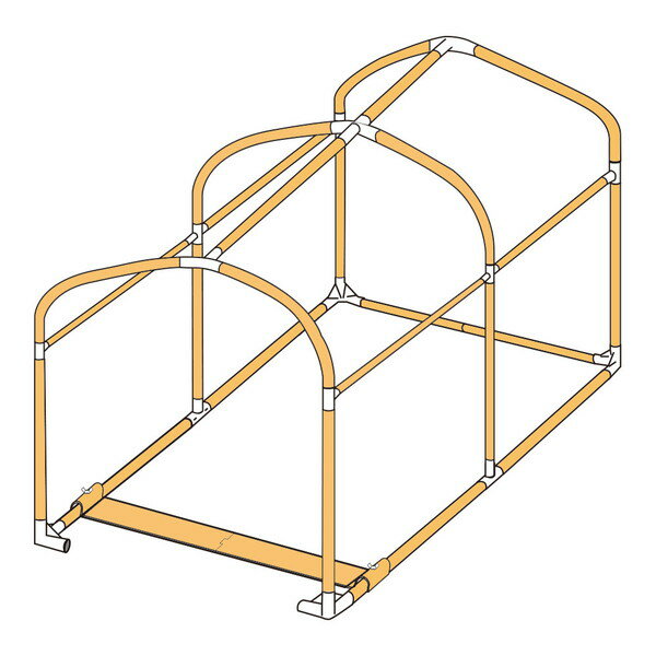 DOPPELGANGER DCC625-P2 バイクガレージ2450ブロック 交換用パイプ メーカー直送