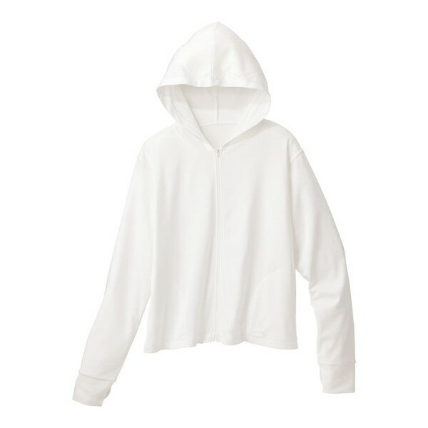 AQA(エーキューエー) エーキューエー PLAYS AQAシャネツ UVパーカーL'S ホワイト M KW4679 72