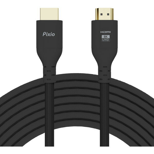 Pixio PXH212B-O HDMI2.1ケーブル BK 2m ブラック
