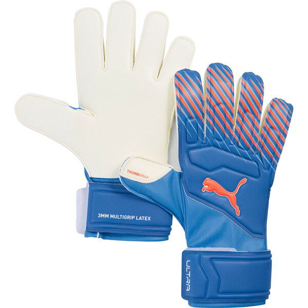 PUMA サッカーGKグローブ ウルトラ マッチ RC ブルー 5号 042083 01