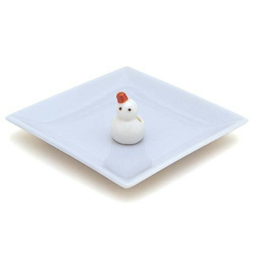 日本香堂 陶器香皿&雪ダルマ香立 97531