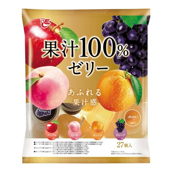エースベーカリー エース 果汁100%ゼリー 15g×27×16 メーカー直送 ギフト プレゼント お歳暮 冬ギフト