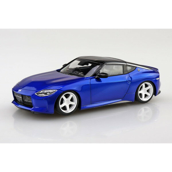 青島文化教材社 56 楽プラ スナップキット 17CU-SB ニッサン RZ34 フェアレディZ カスタムホイール(セイランブルー)