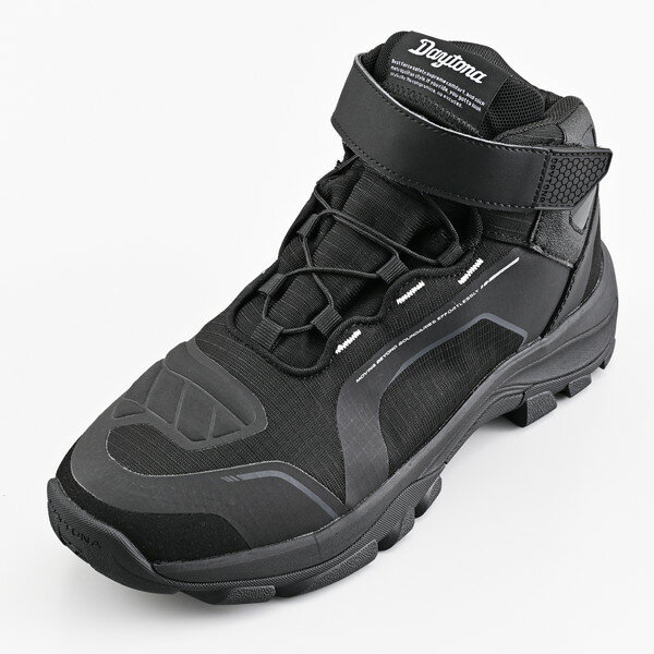 D62463 デイトナ(Daytona) ライディングシューズ バイク シューズ 防水 特殊インソール 歩きやすい R-WP DS-502 ブラック 25.5cm(2)