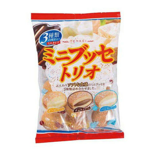 【11/27まで!お歳暮早割りクーポン発行中】 天恵製菓 天恵 ミニブッセトリオ 130gx12 メーカー直送 ギフト プレゼント お歳暮 冬ギフト