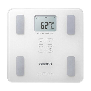 【送料無料】オムロン 体重計 体重体組成計 体脂肪計 カラダスキャン スマホ連動 OMRON シャイニーホワイト HBF-228T-SW 自動認識機能 Bluetooth通信機能 子どもアルゴリズム 肥満