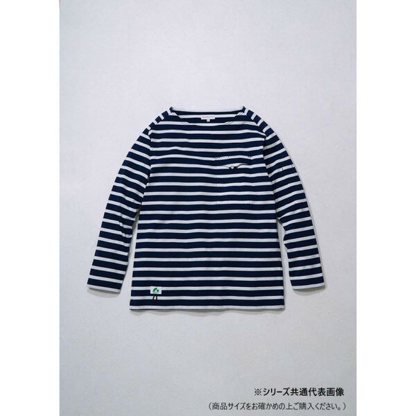 桑和 B3905-52 長袖Tシャツ(胸ポケット付き) LLサイズ ネイビーXホワイトB(611) BEAMS DESIGN