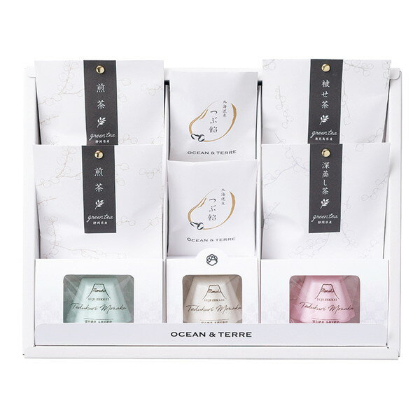 OCEAN&TERRE 富士絶景手作り最中&日本茶セット A698 メーカー直送