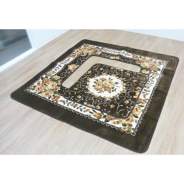 イケヒコ・コーポレーション 1340220062313 敷物 ラグ・カーペット 堀こたつ用ラグ H・エメル ブラウン..