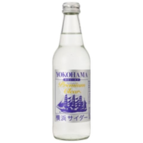 川崎飲料 横浜サイダープレミアムクリア 瓶 340ml× 24 メーカー直送
