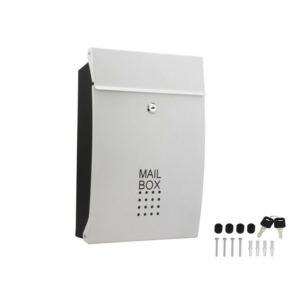 ハイロジック 60706 SHPB05A-WB メールボックス ホワイト